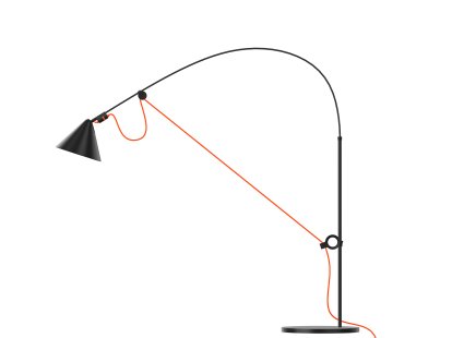 Lampe de table Ayno, Noir, Orange, 2700 K