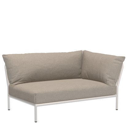 Level 2 Right Corner, Muted White, Gris cendre