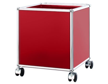 Caisson mobile pour enfants USM Haller, Rouge rubis USM, H 43 x L 38 x P 38 cm