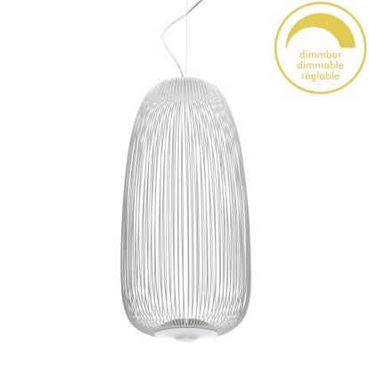 Suspension Spokes, Ø32,5 cm, Blanc, Dimmable
