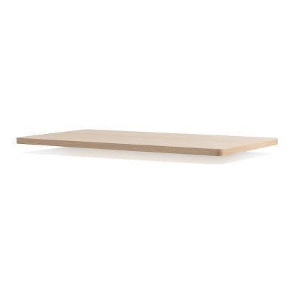 Plateau de table en bois rectangulaire Tiptoe, 180 x 90 cm, Contreplaqué bouleau avec platé chêne