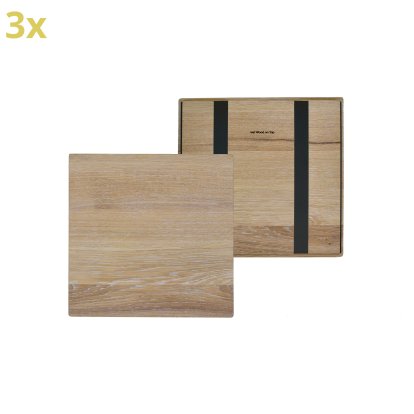 Plateau en bois pour étagères USM Haller, taille XL, 35 cm x 35 cm, Chêne, huilé blanc