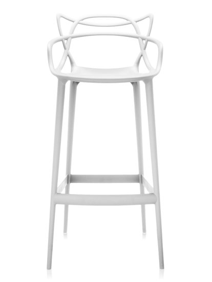 Chaise de bar Masters, Blanc, Version bar: 75 cm