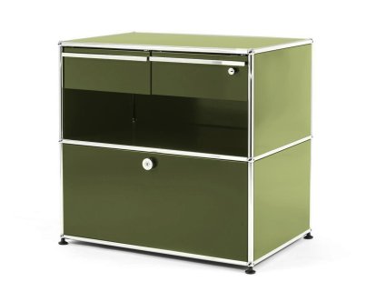 Meuble mixte Sideboard Office M USM Haller, Vert olive RAL 6003