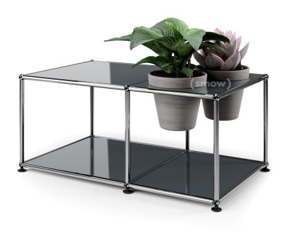 Table d'appoint USM Haller Monde végétal , Anthracite RAL 7016, Basalte