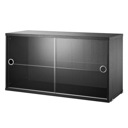 String System Display Cabinet, Frêne teinté noir