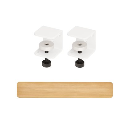 Etagère murale Tiptoe chêne massif, Étagère murale 120 cm, Blanc nuage