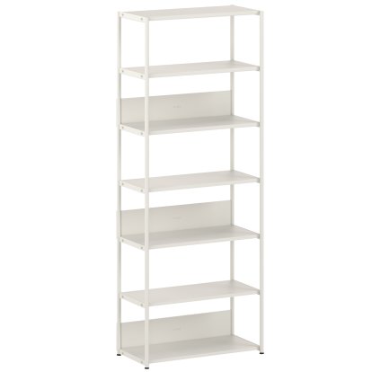 Étagère Unit en acier, 215 m , Ouvert, Blanc crème