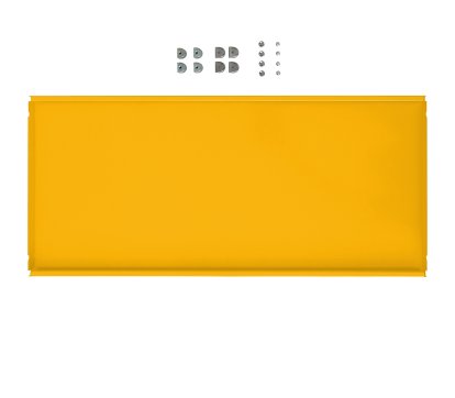 Tablette intermédiaire métallique pour étagère USM Haller, Jaune or RAL 1004, 75 cm x 35 cm