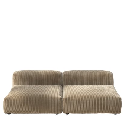 Vetsak Sofa Set 1, L, Cord velours - Sable, Sans coussin