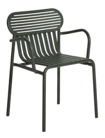 Chaise Week-End, Avec accotoirs, Vert bouteille