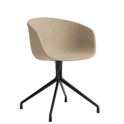 Chaise About A Chair AAC 21, Turf Sand, Aluminium thermolaqué noir 