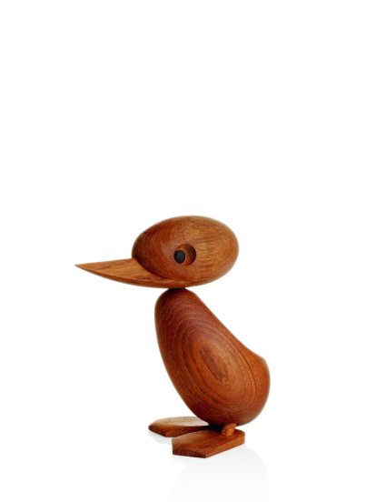 Figurine en bois Duck & Duckling, Canard (grand)