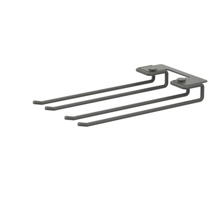 Porte-verres String System (Set de 2), L 13,5 x H 3 x P 20 cm, Gris foncé