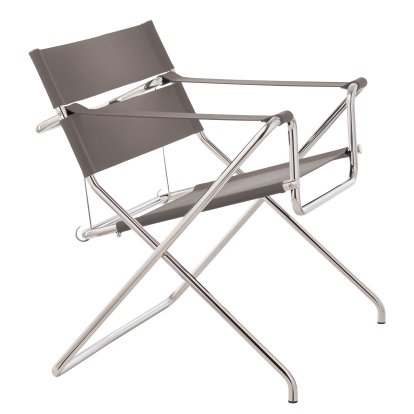 Fauteuil D4, Sangles Bauhaus, gris glaise