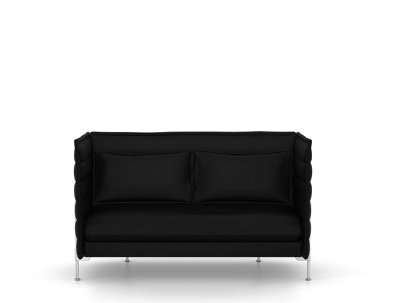 Alcove Sofa, 2 places (H94 x L164 x P84 cm), Credo, Anthracite/éléphant