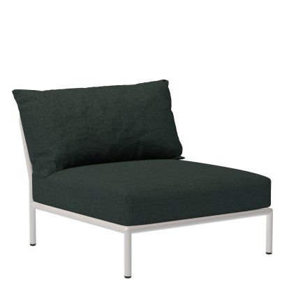 Fauteuil Level 2 lounge, Muted White, Vert Alpin