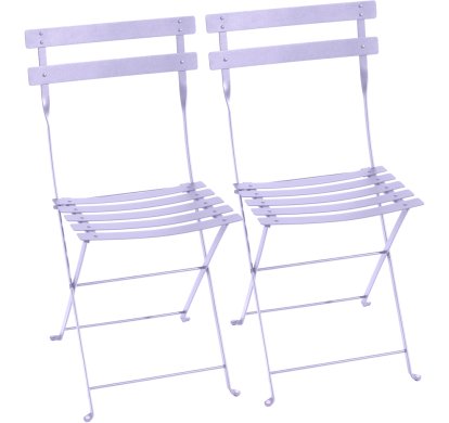 Chaise pliante Bistro - lot de 2, Guimauve