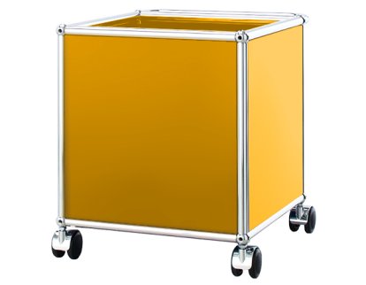 Caisson mobile pour enfants USM Haller, Jaune or RAL 1004, H 43 x L 38 x P 38 cm