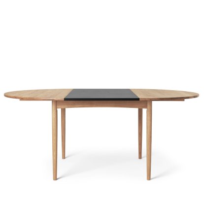 Table BM0121, Chêne huilé, MDF noir