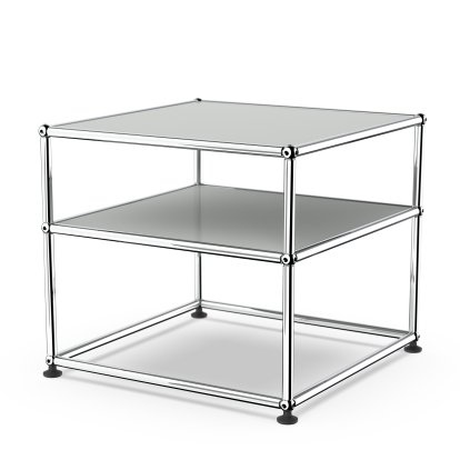 USM Haller table d'appoint Type 2, Métal, Gris clair RAL 7035