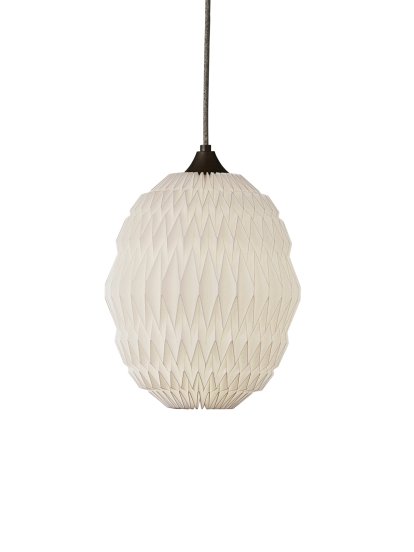 Suspension Caleo, 1: H 33 x Ø 24 cm, Blanc
