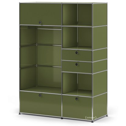 Armoire-penderie USM Haller Type 1, Vert olive RAL 6003