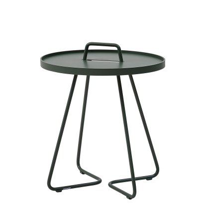 Table d'appoint On-the-move, Petit - H 54 cm x Ø 44 cm, Vert foncé