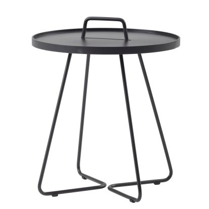 Table d'appoint On-the-move, Grand - H 60 cm x Ø 52 cm, Noir