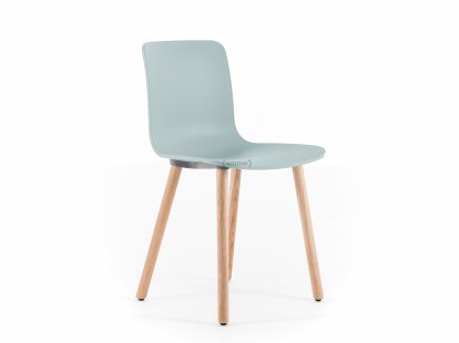 Chaise HAL RE Wood, Gris bleuté RE, Chêne naturel, vernis de protection