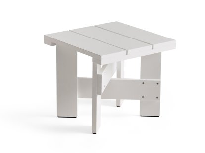 Table basse Crate , Pin laqué blanc