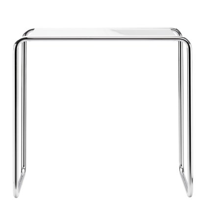 Table d'appoint B 9 verre Bauhaus, B 9d (H 60 x l 66 cm)