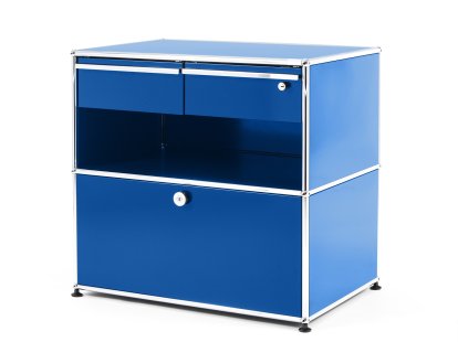 Meuble mixte Sideboard Office M USM Haller, Bleu gentiane RAL 5010