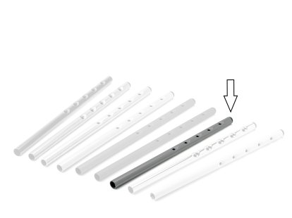 Rallonge en hauteur (1 lot) pour table Eiermann, Basalte gris