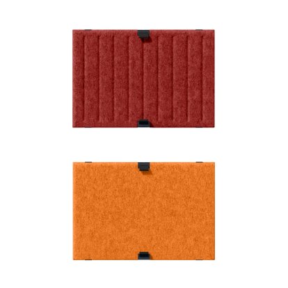 USM Haller Soft Panel Duo pour étagère USM, 50 cm x 35 cm, Rouge / Orange