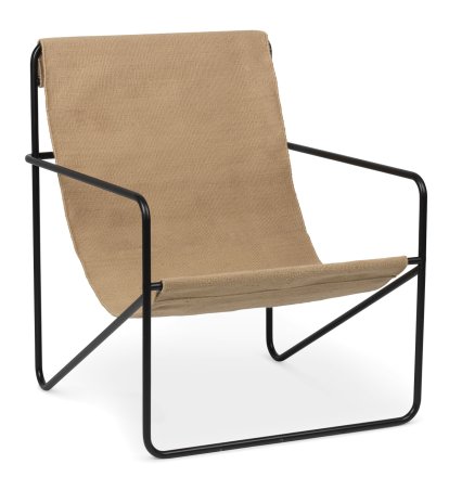 Lounge Chair Desert, Black / sand
