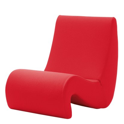 Fauteuil Amoebe, Tissu Tonus, rouge