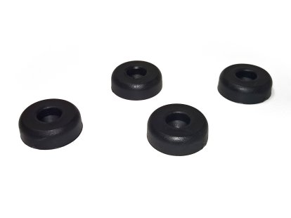 Patins (1 lot) pour chaises Vitra, Pour DAW/DSW/DKW, Patins pour moquette, basic dark