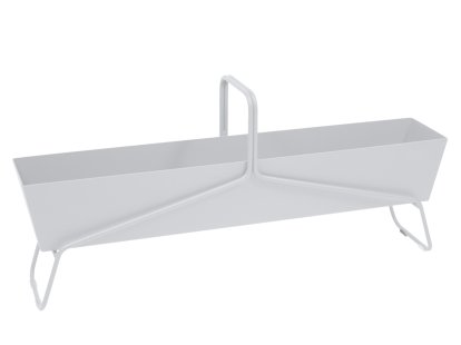 Jardinière Basket, H 54 x L 119 cm, Blanc coton