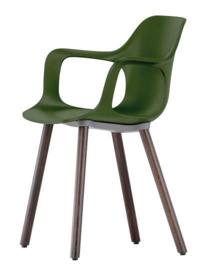 Chaise HAL Armchair Wood, Lierre, Chêne massif foncé avec vernis de protection