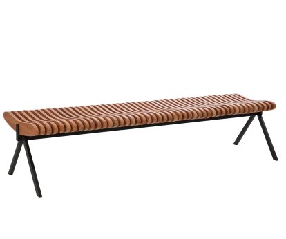 Banc Prelude, 190 cm, Noir, Teck