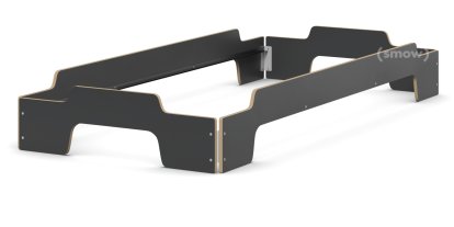 Lit empilable Confort , CPL anthracite, Sans sommier