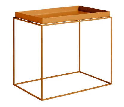 Table avec plateau Tray , H 50/54 x L 40 x P 60 cm, Toffee