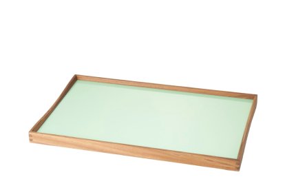 Plateau Turning Tray, M (30 x 48 cm), Noir/vert