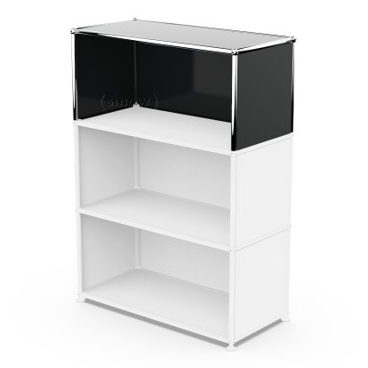 Kit d’extension verticale USM Haller 1, Noir graphite RAL 9011, 35 cm