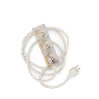 Bloc d'alimentation Bar / multiprise Beam, 3 prises électriques, Ghost, 2 m