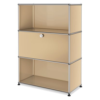 Meuble haut Highboard M avec 1 porte battante , Beige USM