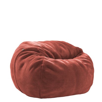 Beanbag Vetsak, M (H 70 x Ø 110 cm), Cord velours - Brique