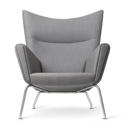 CH445 Wing Chair, Passion - gris foncé, Sans repose-pied