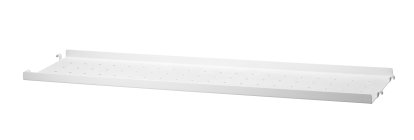 Planche métal String System, 78 x 20 cm, Rebord bas, Blanc